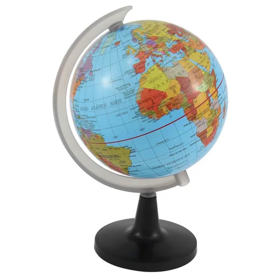 Globo Terrestre Giratório Político 10cm, GL-45, Western 1un