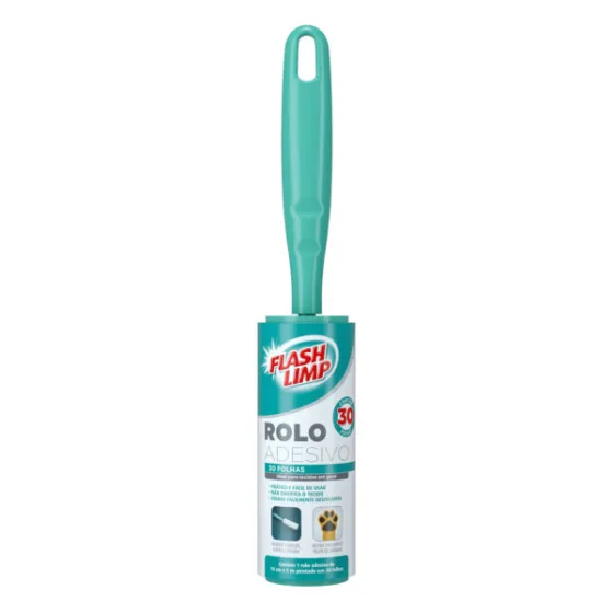 Tira Pelo Roupa Rolo Adesivo Rolinho 30 Folhas Flash Limp