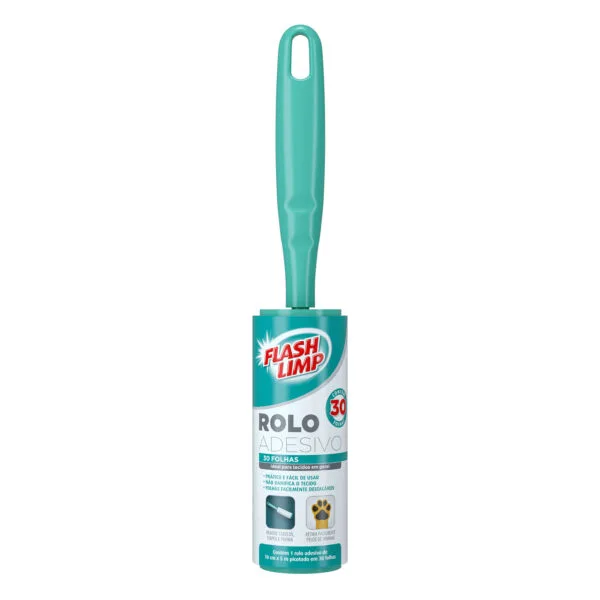Tira Pelo Roupa Rolo Adesivo Rolinho 30 Folhas Flash Limp