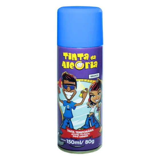 Tinta Spray Para Cabelo Lavável Azul 150ml Tinta da Alegria