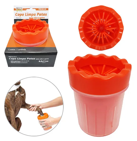 Copo Limpa Patas para Cães e Gatos 11cm Western