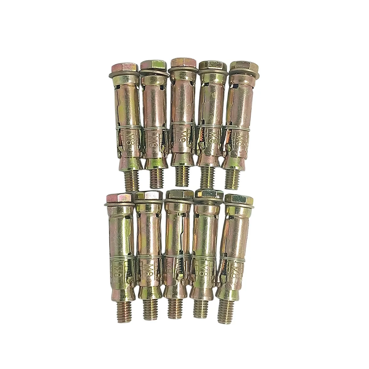 Chumbador Parabolt M8 X 60MM Aço Bicromatizado Kit 10 Peças - Imagem 4