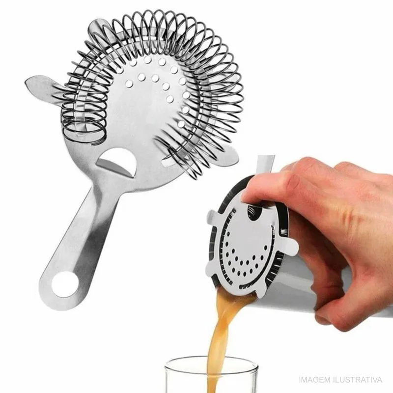 Coador para Drinks 4 Apoios Strainer Inox - Imagem 2