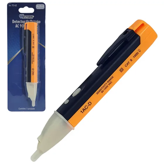 Caneta Detectora de Voltagem AC 90V - 1000V Sonora com Led
