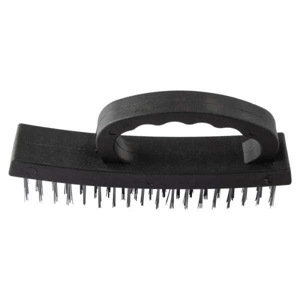 Escova de Aço para Limpeza com Cabo Plástico - Imagem 2