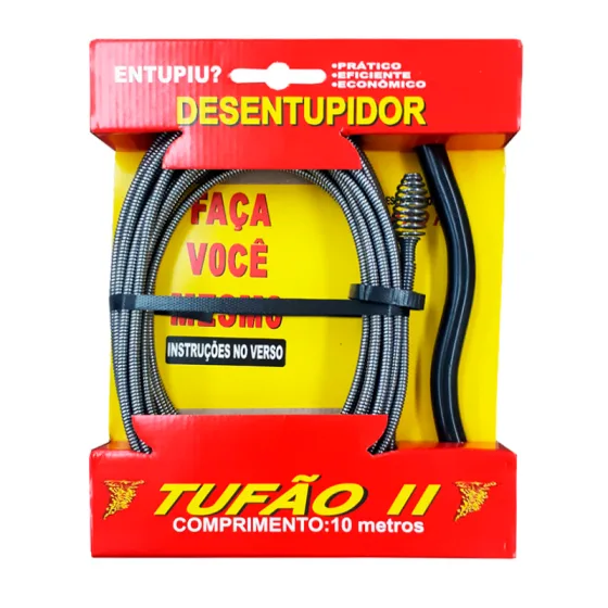 Desentupidor para Tubulação Tufão II até 4 Pol 10 Metros
