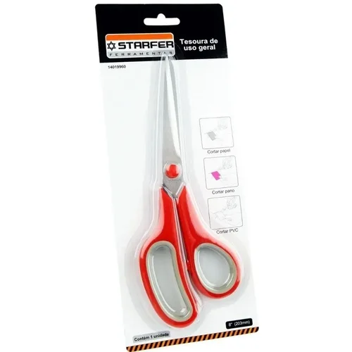 Tesoura Corte Fácil Starfer Multiuso 8pol (203mm) - Imagem 3