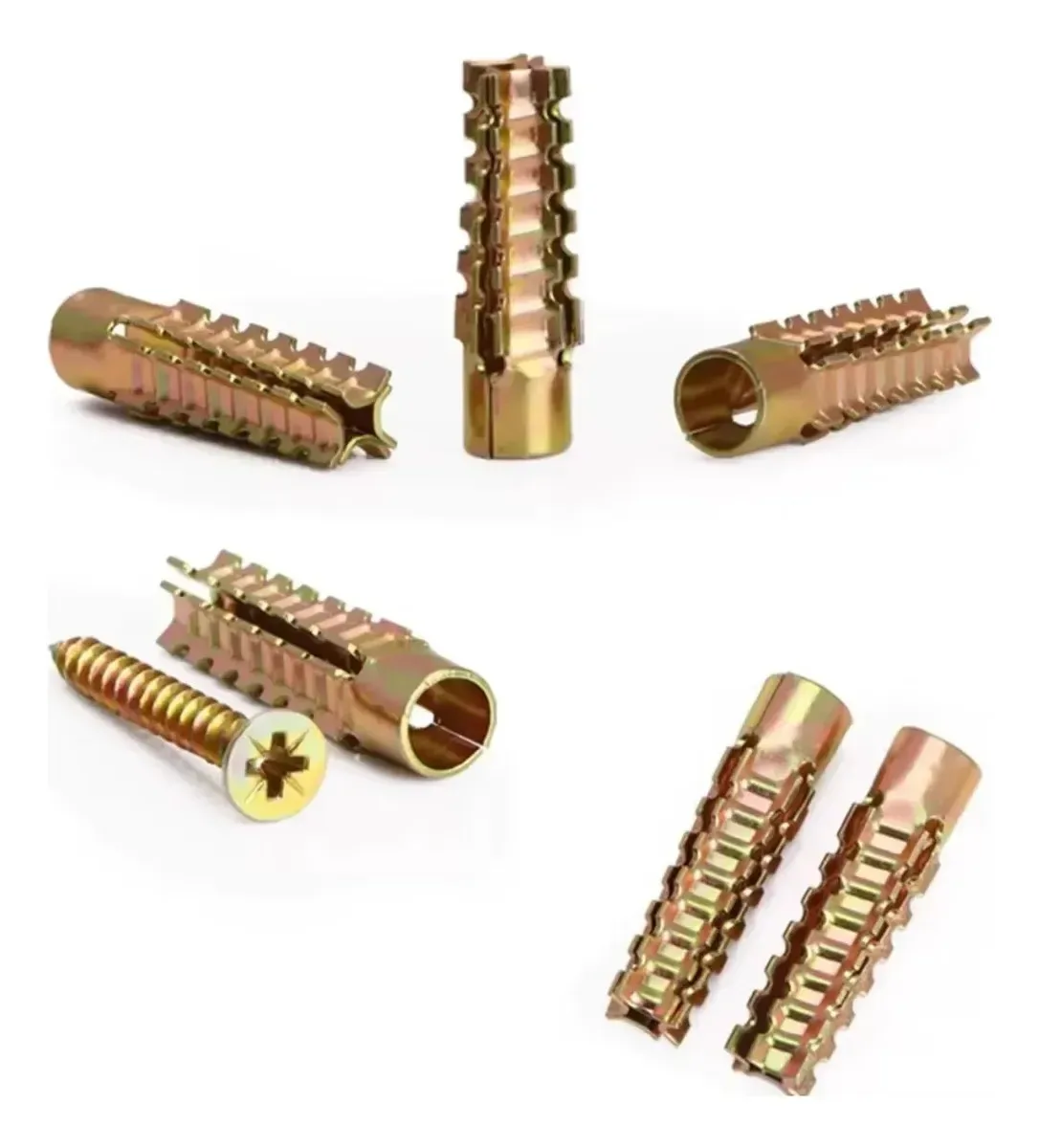 Kit 25 Buchas Metálicas Expansivas 5x30 + 25 Parafusos 3,5x35mm - Imagem 6
