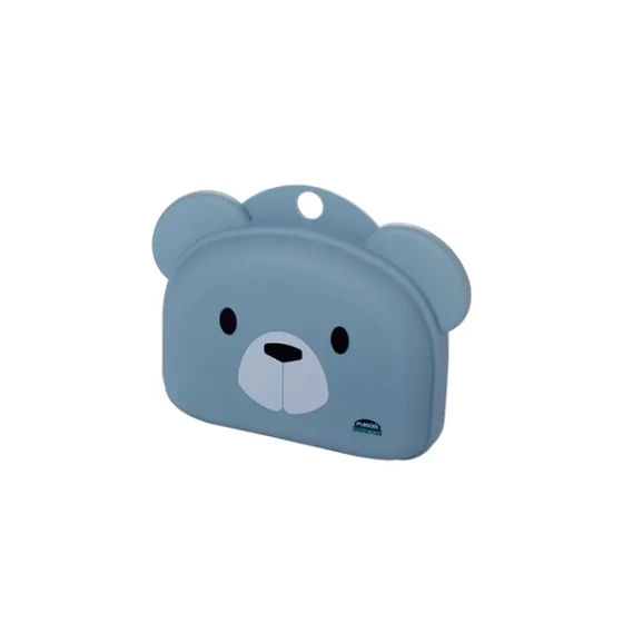 Saboneteira De Plástico Lúdica Bear Azul - Plasútil