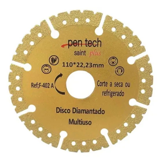 Disco de Corte Diamantado Multiuso 110mm x 22,23mm