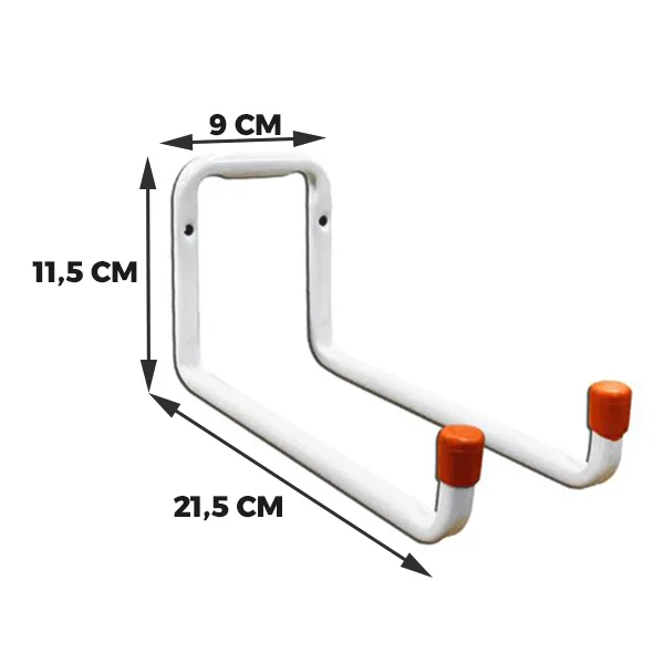 Suporte Multiuso para Parede Branco Aço Até 20kg - Imagem 2