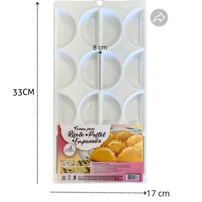 Forma Para Pastel Risole Empanadas 16 Cavidades - Imagem 2