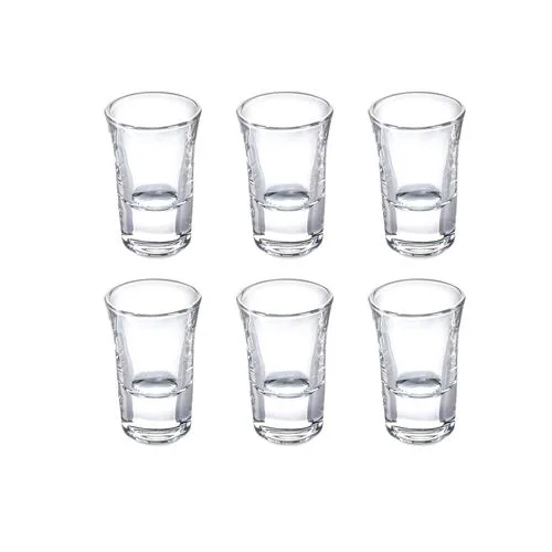 Copo Vidro Tequila Shot Dose Whisky Cachaça 48ml (com 6) - Imagem 2