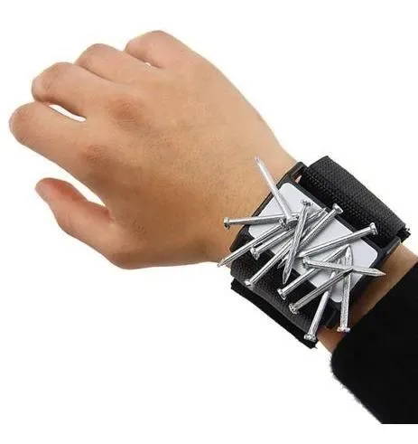 Pulseira Magnética Para Parafusos Pregos Agulhas Imã Gruda - Imagem 3
