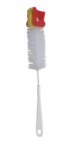 Escova C/ Esponja Para Lavar Garrafas Mamadeiras e Bicos - Imagem 2