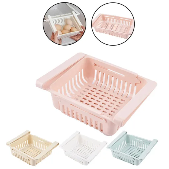Cesto Organizador Ajustável para geladeira Multiuso Cosy