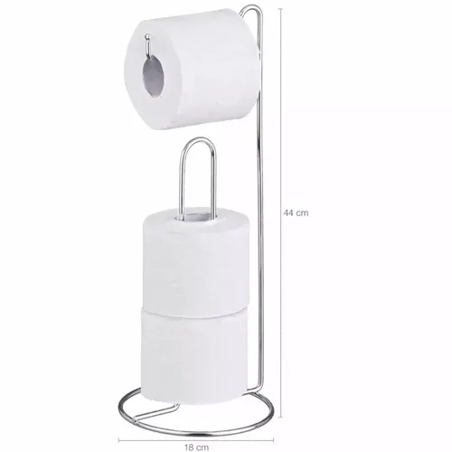 Porta Papel Higiênico Suporte De Chão Banheiro Luxo - Imagem 3