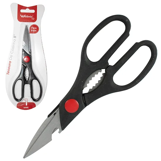 Tesoura para Cozinha Multiuso Do Chef 8” 20cm Wellmix