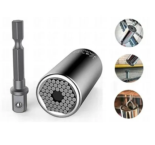 Chave Soquete Universal 7mm a 19mm C/ Adaptador - Imagem 3