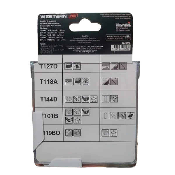 Lâminas Tico Tico 10pc Madeiras, Ferro Alumínio Universal - Imagem 3