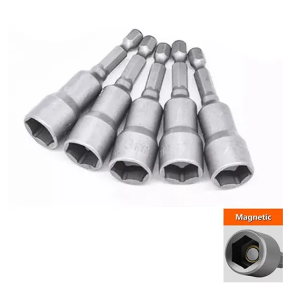 Ponta Bits Soquete Magnetico 11mm (05 Peças) Parafusadeira