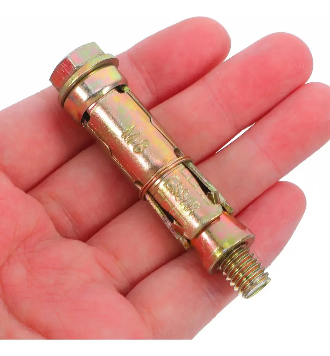 Chumbador Parabolt M8 X 60MM Aço Bicromatizado Kit 10 Peças - Imagem 2