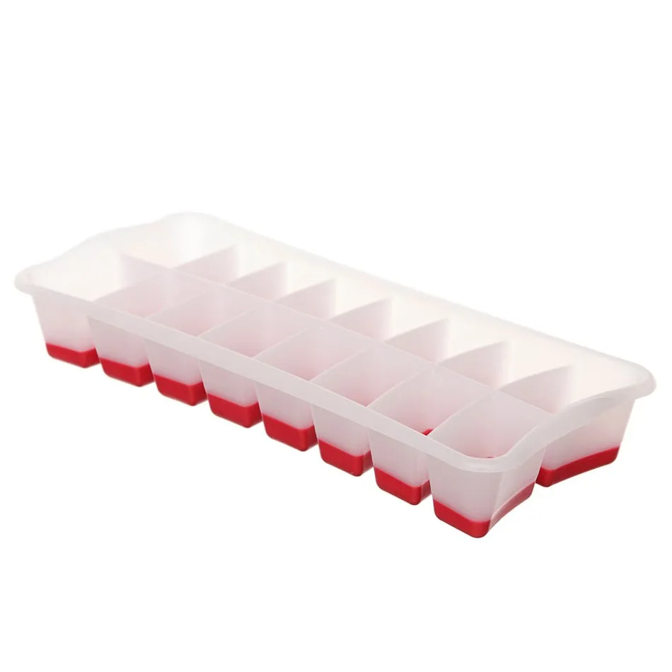 Forma de Gelo com Fundo de Silicone Flexível 16 Cavidades