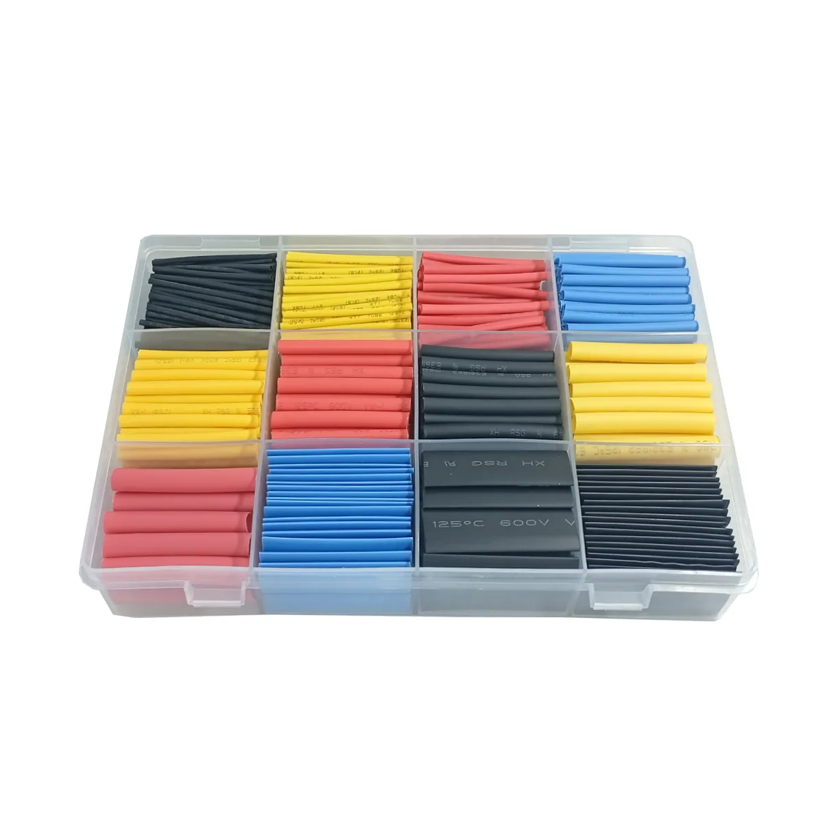 Kit Tubo Termo Retrátil Colorido 780 Peças 1mm a 14mm - Pen Tech - Imagem 3