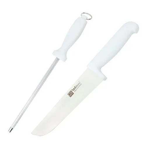 Kit Churrasco Inox com Faca e Chaira 8 polegadas Wellmix - Imagem 2