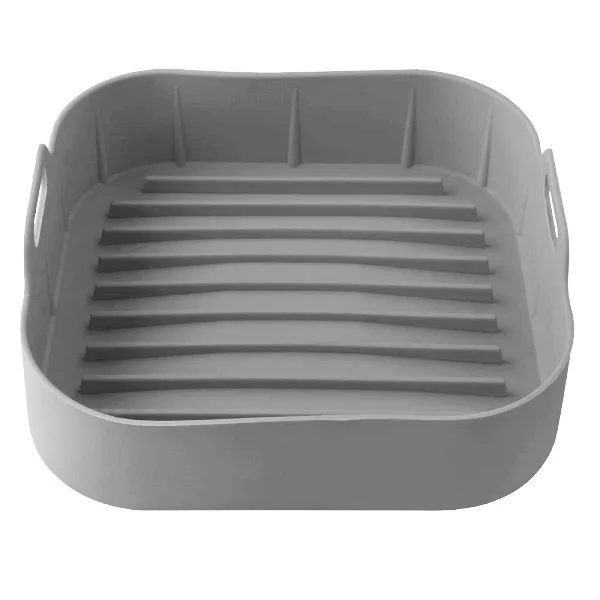 Forma de Silicone Quadrada com Alça para Air Fryer 20,5cm - Imagem 2