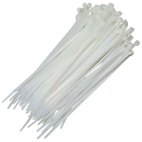 Abraçadeira de Nylon 3,6X150mm Branca 100 Peças F-36