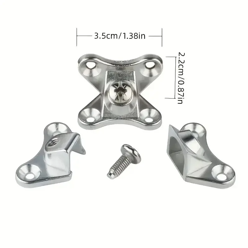 Kit 20 Conectores de Canto para Móveis Removível Tipo Borboleta Liga de Zinco - Imagem 4