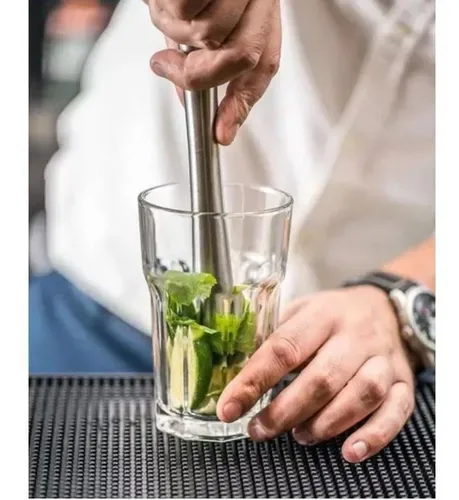 Socador Profissional Para Drinks Inox Caipirinha Bar Cozinha - Imagem 4