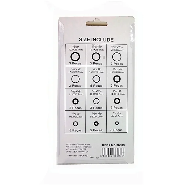 Kit Anéis de Borracha para Vedação 50 Peças MZ-36003 - Imagem 3