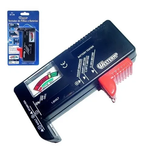 Testador De Pilhas E Baterias Testa Aa Aaa 9v Western Bt-2w - Imagem 2