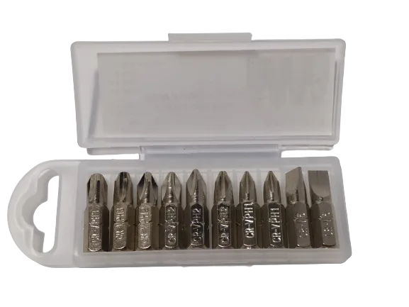 Jogo de Bits com Imã 10 Peças 2,5cm - Fenda / Philips F-219 - Imagem 2