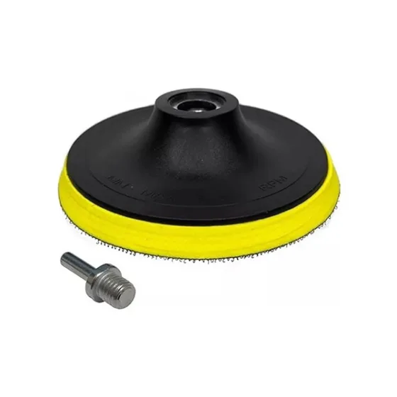 Base Disco De Lixa Auto Aderente Rosca M14 x 125mm  5" + Adaptador