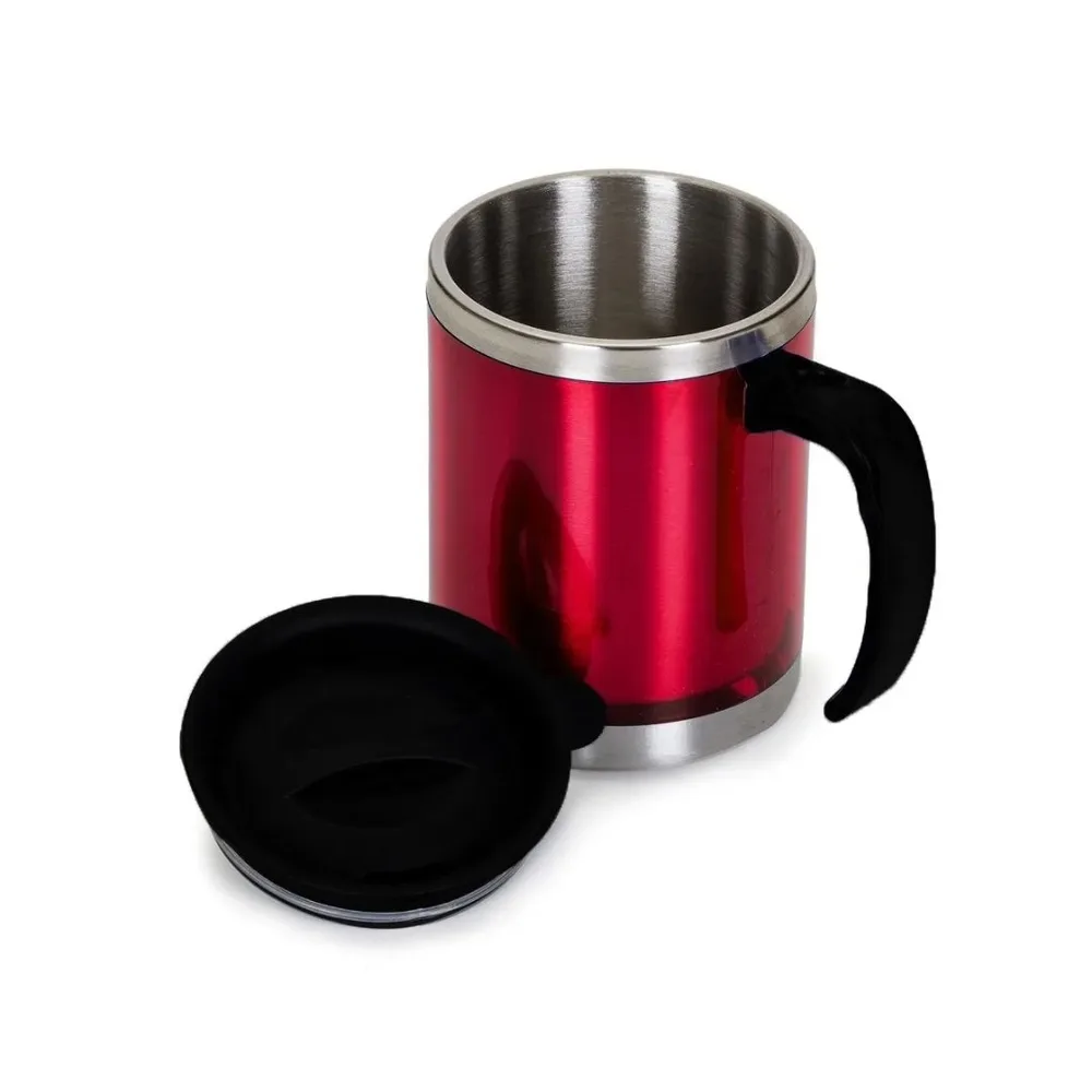 Caneca Térmica inox de viagem com tampa 11 x 8,5 - 450 Ml - Imagem 5