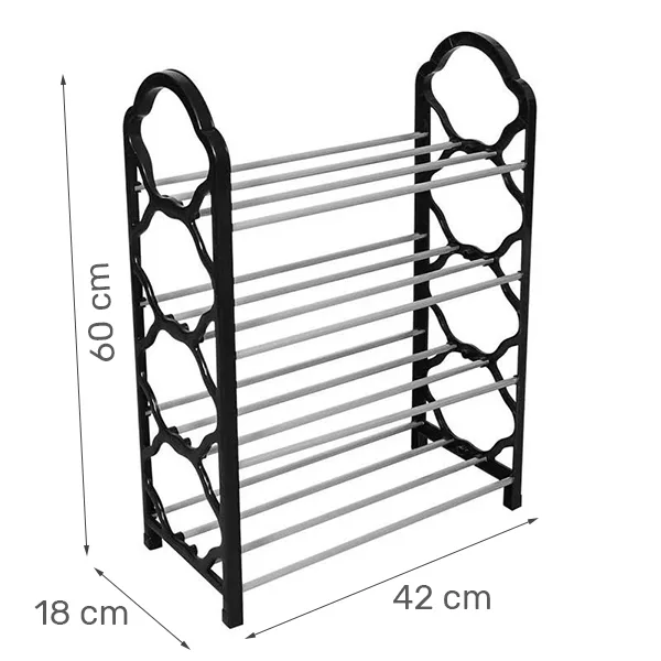 Sapateira Desmontável 4 Prateleiras Plástico 8 Pares - SUP004 - Imagem 2