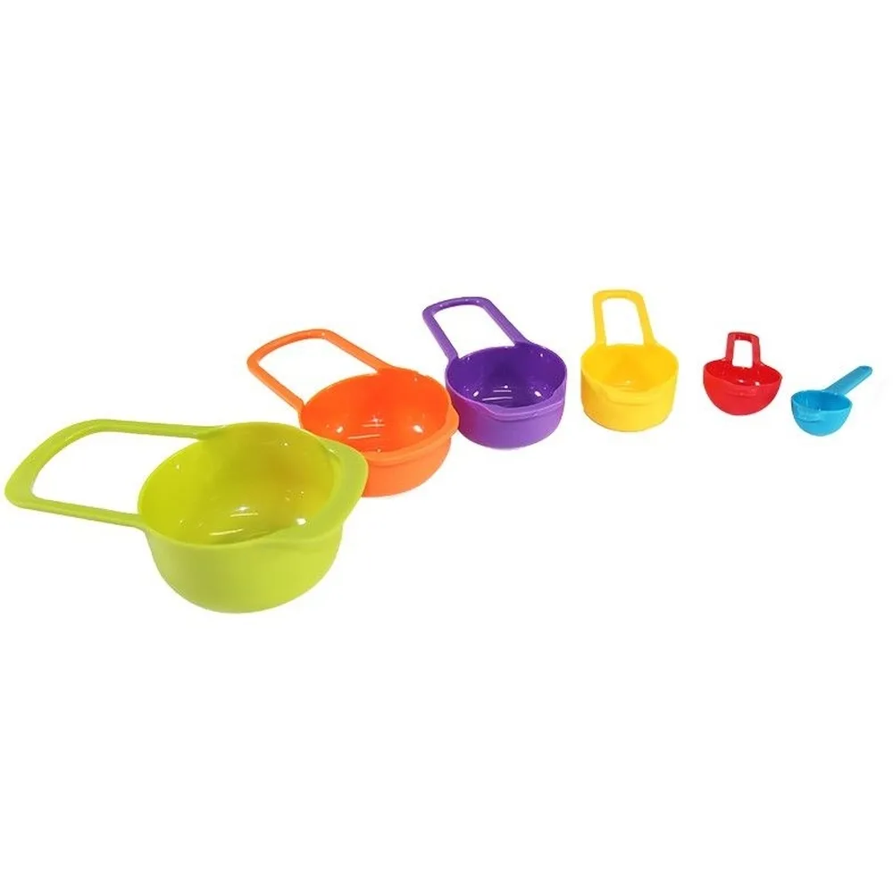 Conjunto 6 Medidores Para Culinária Coloridos e Encaixáveis - Imagem 2