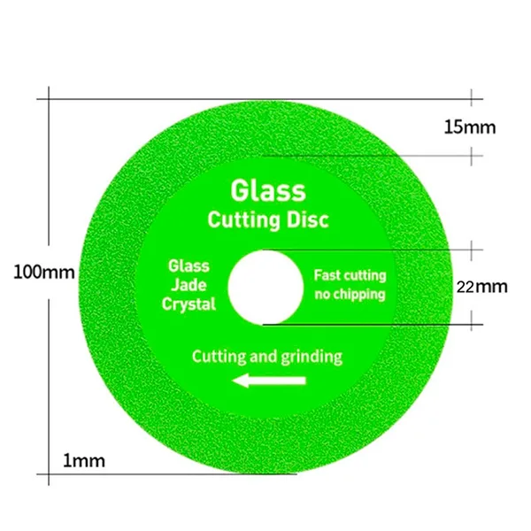 Disco de Corte de Vidro 100mm Diamantado Ultra Fino - Imagem 2