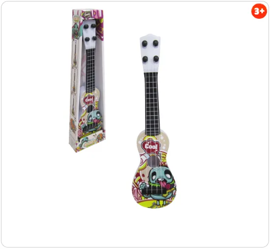 Violão Cavaquinho de Plástico Estampas Sortidas 38cm