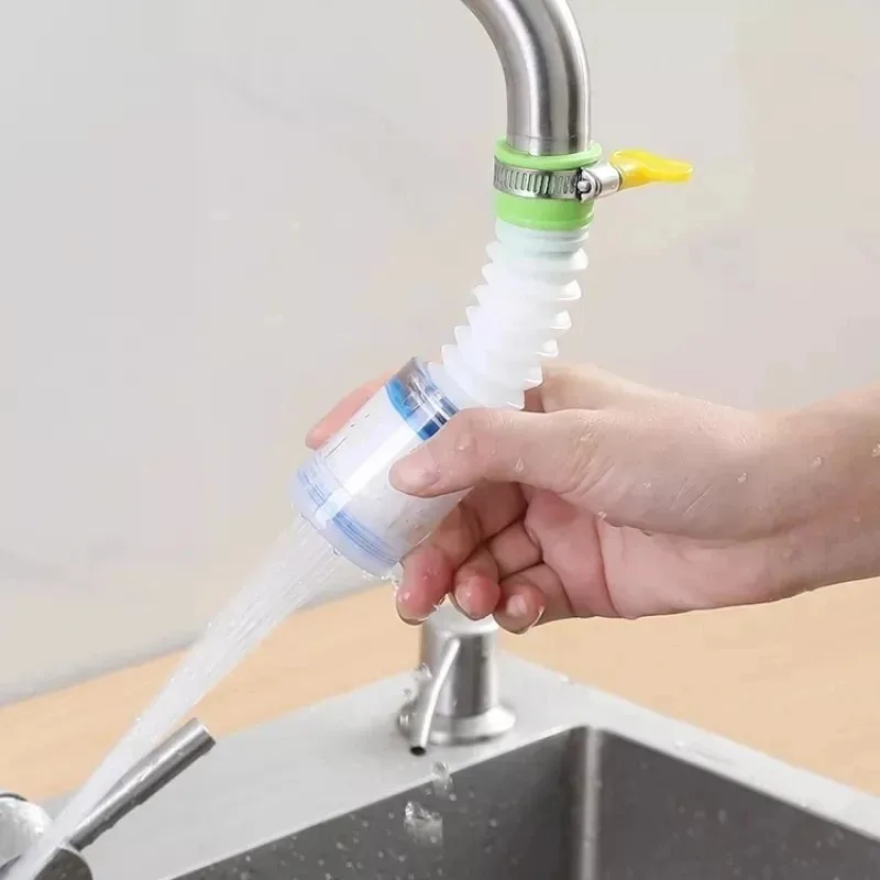 Bico Extensor de Torneira Com Filtro e Abraçadeira 360° - Imagem 2