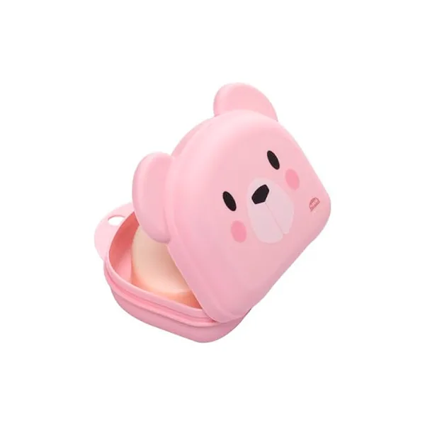 Saboneteira De Plástico Lúdica Bear Rosa - Plasútil - Imagem 2