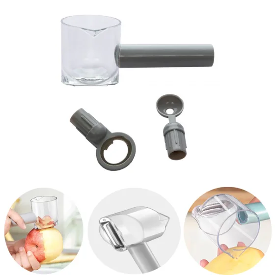 Descascador Multiuso 4 em 1 Plástico e Aço Inox Clink
