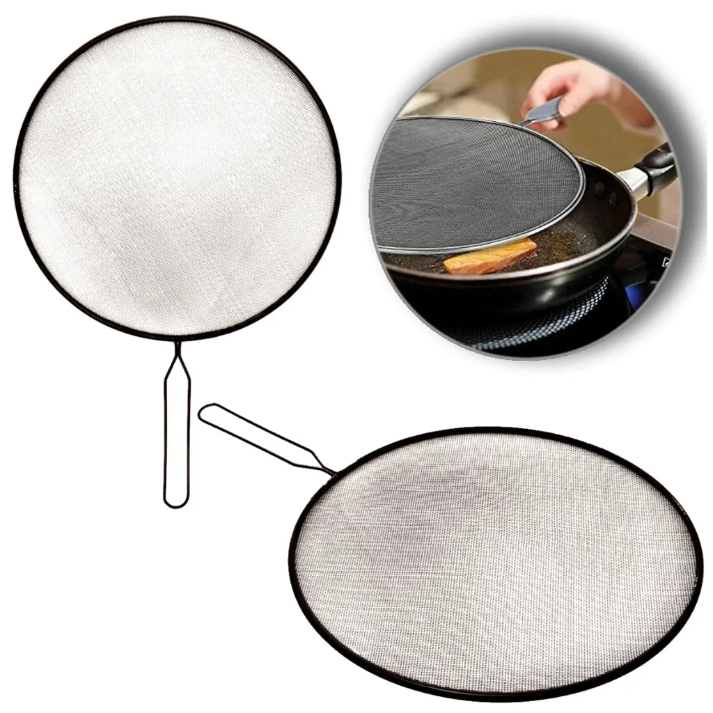 Tela Para Fritura Anti Respingo Com Cabo 29cm Diâmetro - Imagem 2