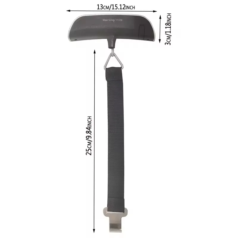 Balança Digital Portátil para Mala e Bagagem 50kg - Imagem 4