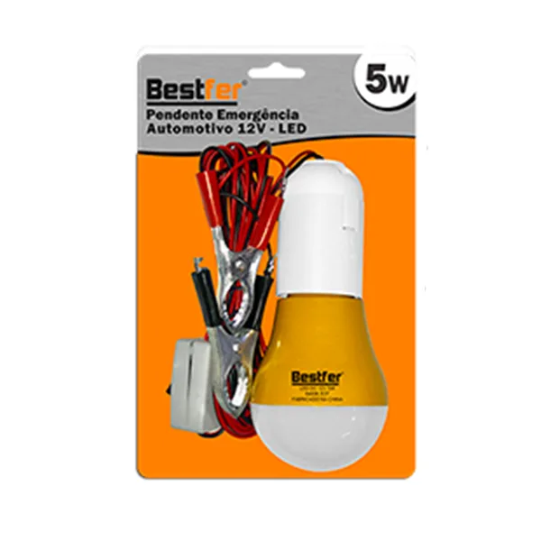 Luminária De Emergência Automotiva 5w 12v Pendente Botão On/off - Imagem 2