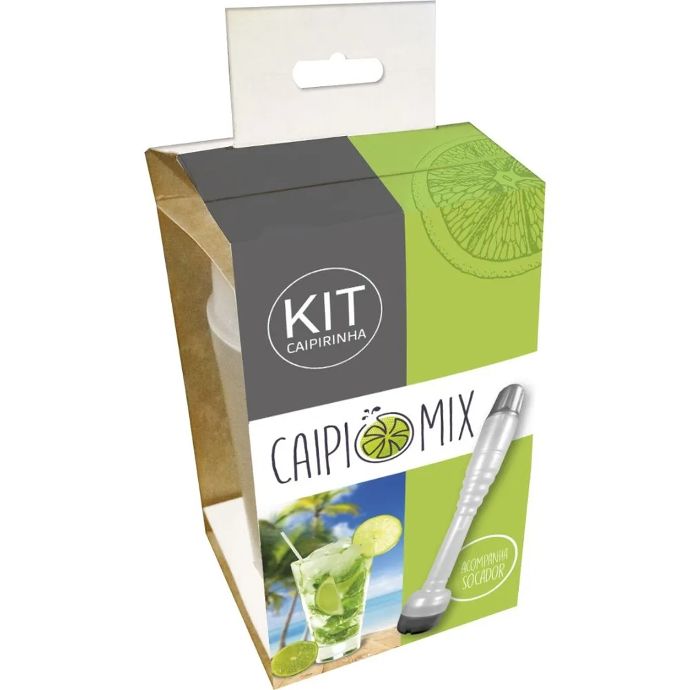 kit caipirinha com coqueteleira e socador - Imagem 2