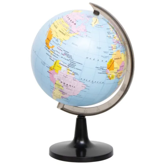 Globo Terrestre Giratório Político 14,2cm Yins